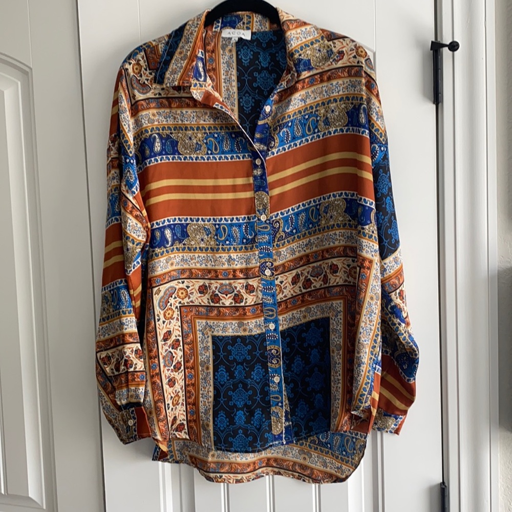 ACOA Satin Blouse